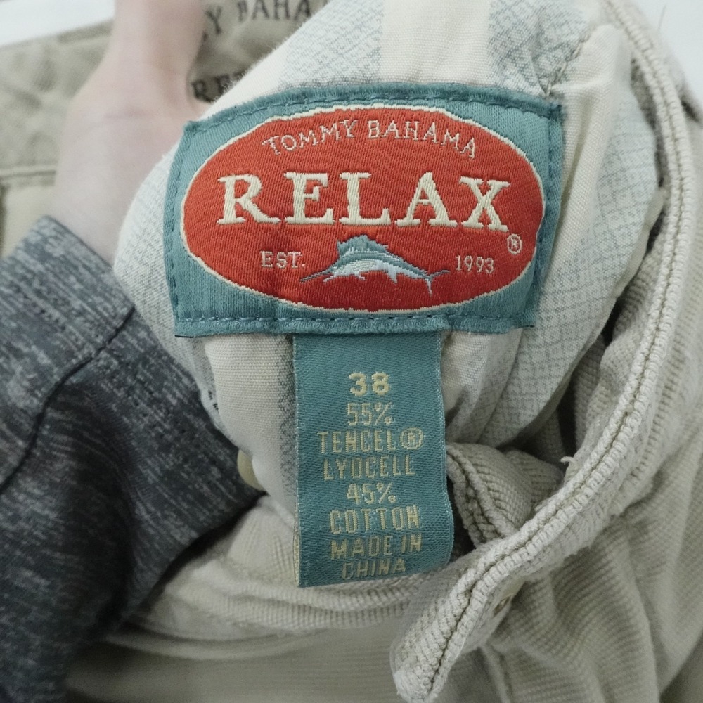 Tommy Bahama Cargo Shorts Mens 38 Tan Relax Utility Y2K Summer Casual - Picture 3 of 9